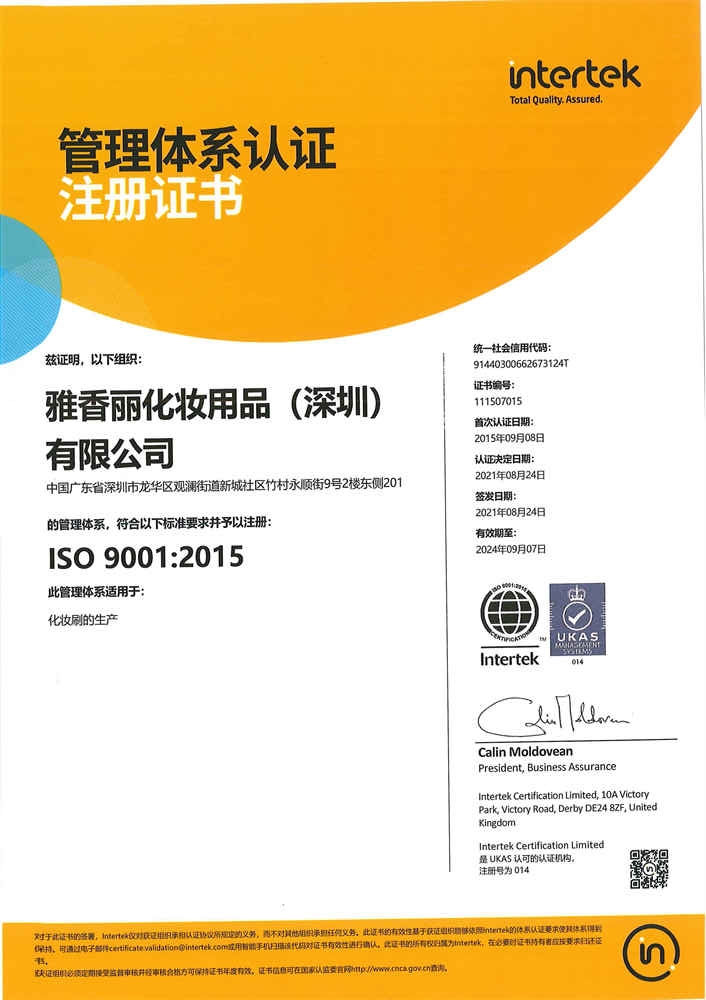 ISO9001：2015 中文